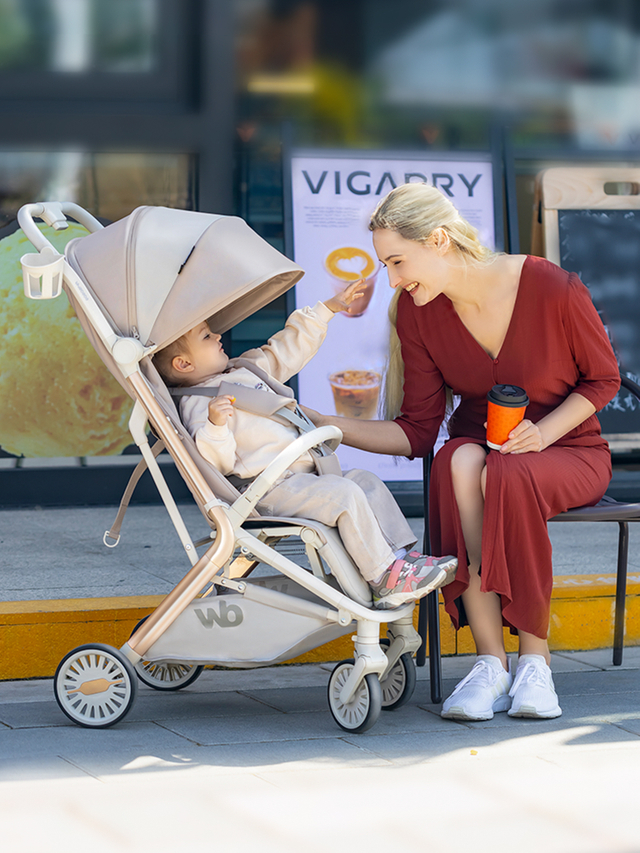 Whizbebe LuxeEase Kompakter und leichter Kinderwagen