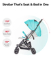 Whizbebe Mini-Kapsel-Kinderwagen