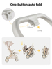 Whizbebe LuxeEase Kompakter und leichter Kinderwagen